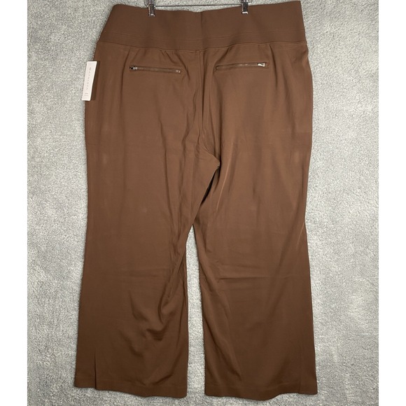 Athleta‎ Venice Wide Leg Stretch Pant Size 3X Brown #882675 Travel Leisure Gym - Picture 13 of 16
